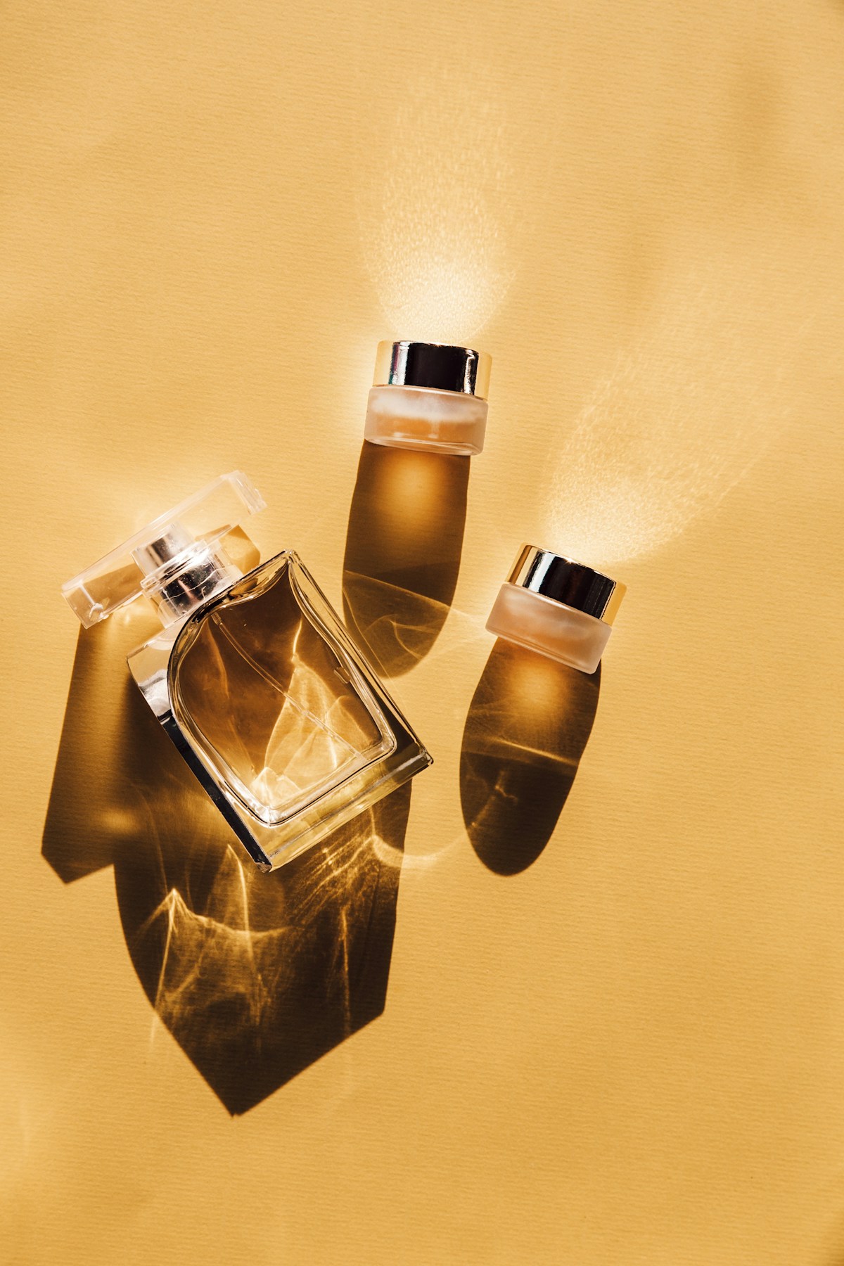 Dark amber luxury perfume bottle